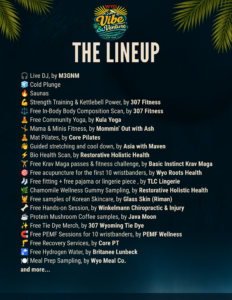 Vibe & Venture vendor lineup